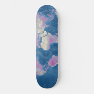 Världskarta Old School Skateboard Bräda 18 Cm