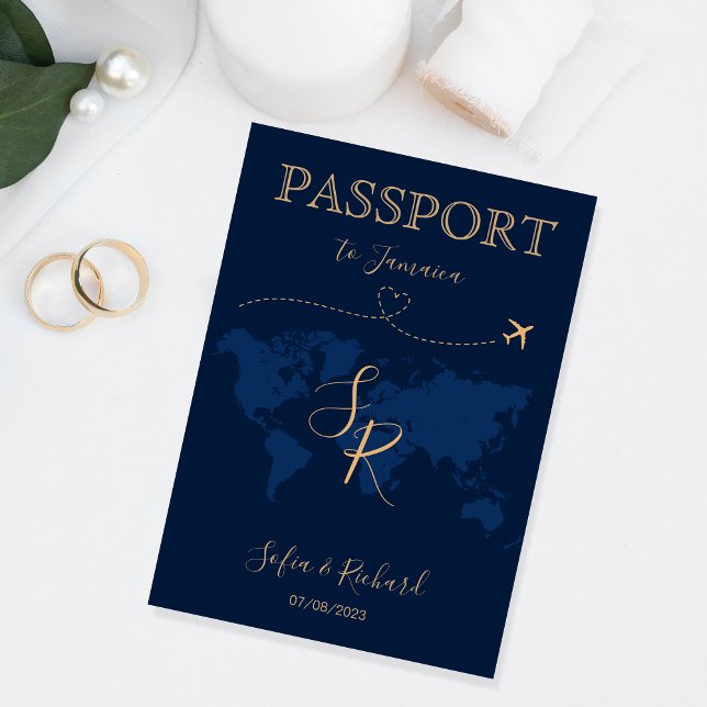 Världskarta över destinationspass för Monogram Brö Inbjudan (Skapare uppladdad)