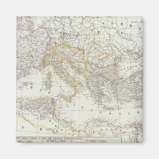 Världskarta över Östra Hemisphere Magnet (Framsidan)