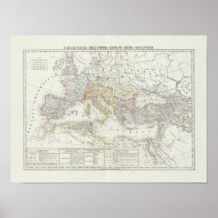Världskarta över Östra Hemisphere Poster