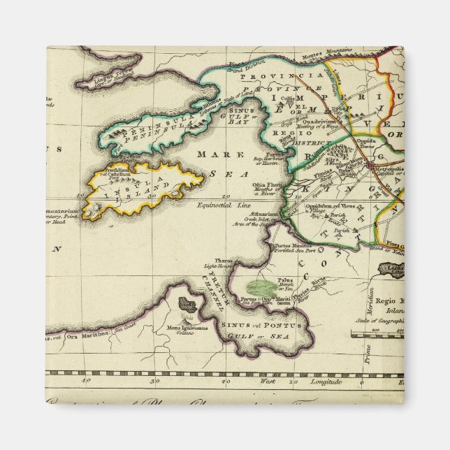Världskarta över tabellarum för geografiskt karum magnet (Framsidan)