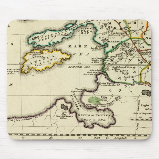 Världskarta över tabellarumsprov musmatta (Framsidan)