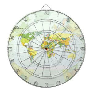 Världskarta Politisk Atlas Affisch: Modern Dekorat Piltavla