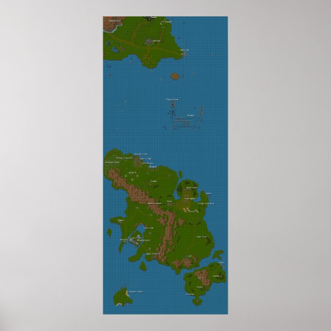 Världskarta Poster (Framsidan)