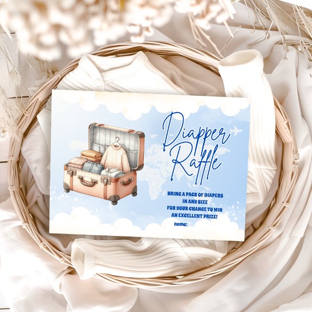 Världskartan Äventyr Awaits Diapper Raffle Tilläggskort (Skapare uppladdad)