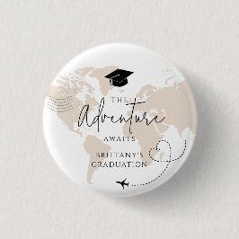 Världskartan över resande i äventyr börjar Student Knapp