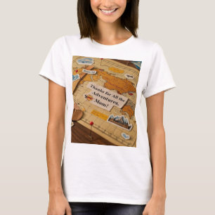 Världskartan - stift och landmärken t shirt