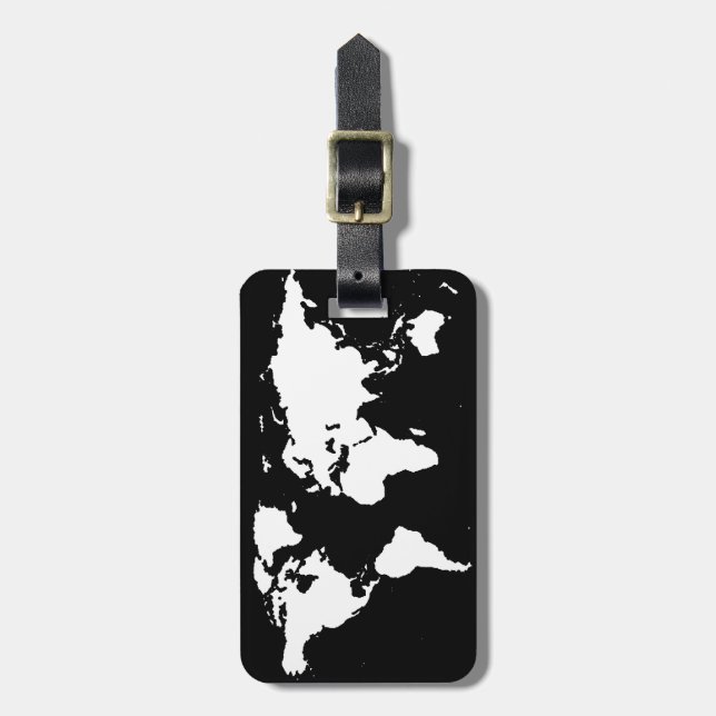 världskartor ~ anpassade färg bagagebricka (Vertikal Framsida)
