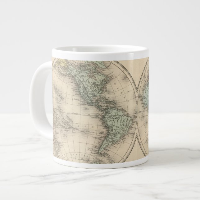 Världskartor Jumbo Mugg (Framsida vänster)