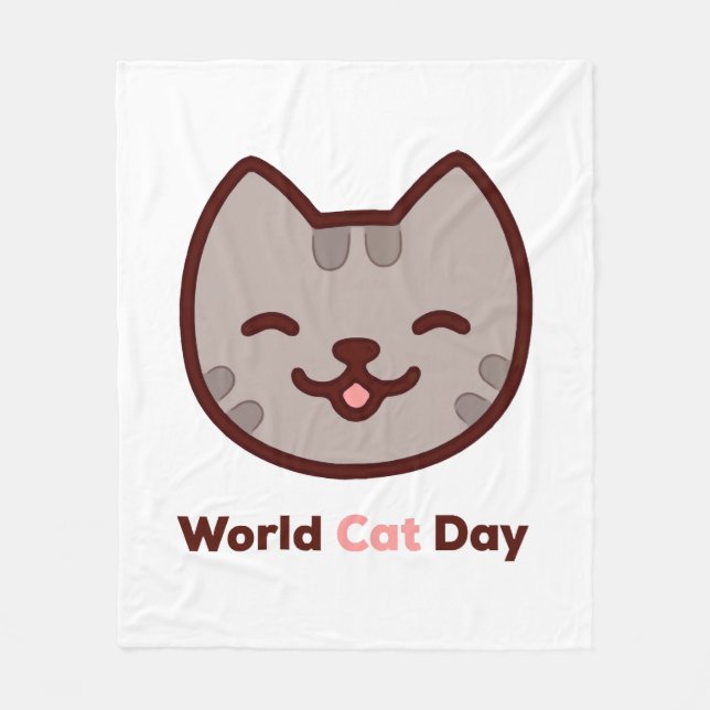 Världskassadagen Fleecefilt (Framsidan)