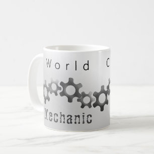 Världsklass mekaniker metallisk kaffemugg