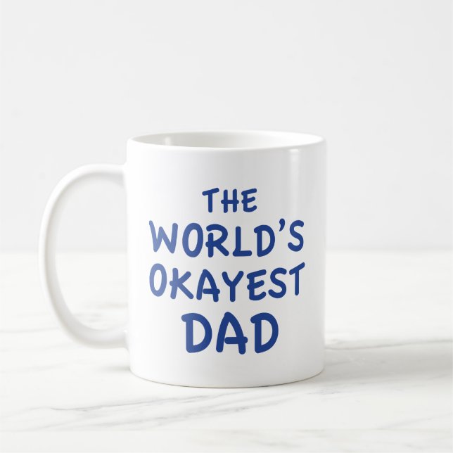 Världsköket i Okayest Pappa-kaffe Mugg (Vänster)