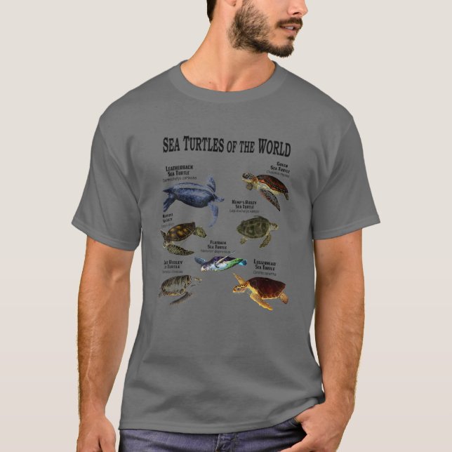 Världsköldpaddssköldpaddor i Älskare T Shirt (Framsida)