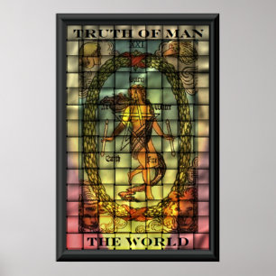 Världskortet från tarot poster