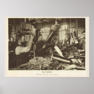Världskrig 1, frankrike, protesfabrik poster