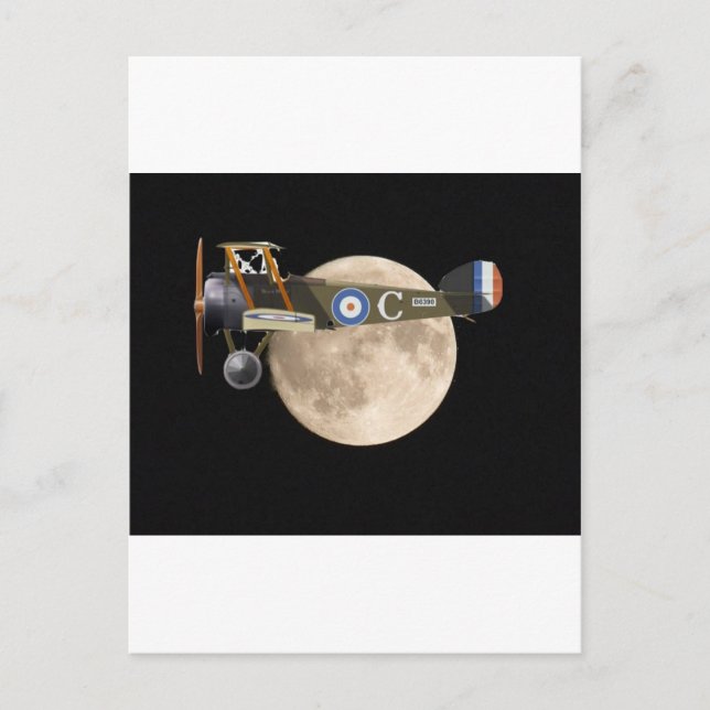 VÄRLDSKRIG 1 LUFTFARTYG VYKORT (Framsida)