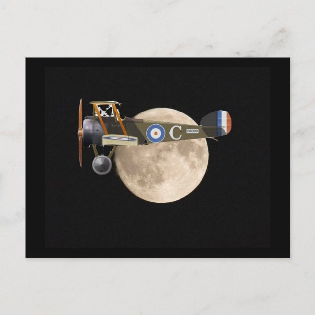 VÄRLDSKRIG 1 LUFTFARTYG VYKORT (Framsida)