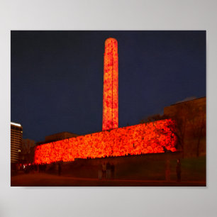 Världskrig 1-museet och Visningen för minnesdisket Poster