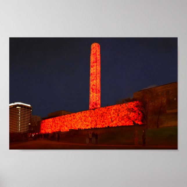 Världskrig 1-museet och Visningen för minnesdisket Poster (Framsidan)