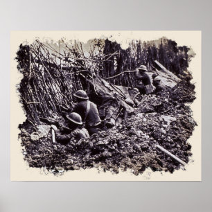 Världskrig 1 Trench Warfare Poster
