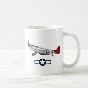 Världskrig 2 Amerikanska flygplan Kaffemugg
