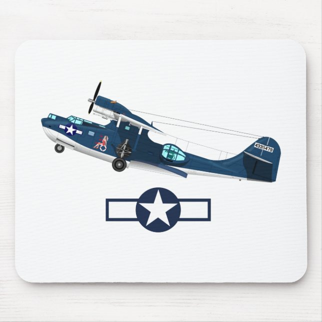 Världskrig 2 Amerikanska flygplan Musmatta (Framsidan)