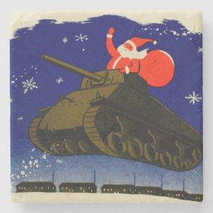 Världskrig 2 Armored Santa Stenunderlägg