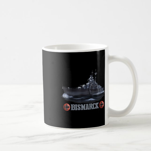 Världskrig 2 Bismarck Kaffemugg (Höger)