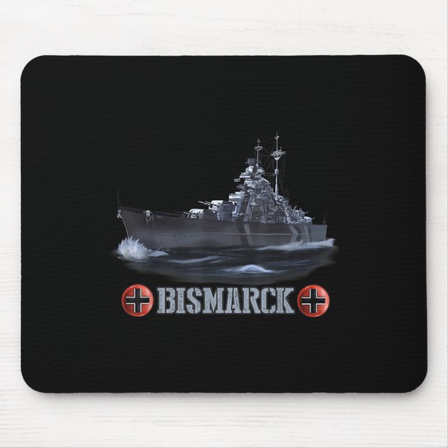 Världskrig 2 Bismarck Musmatta (Framsidan)