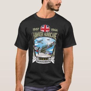 Världskrig 2 British Aircraft Hawker Hurricane Fig T Shirt