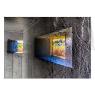 Världskrig 2 Bunker Hälsningskort
