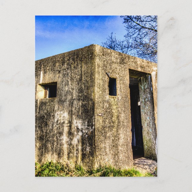 världskrig 2 Bunker Vykort (Framsida)