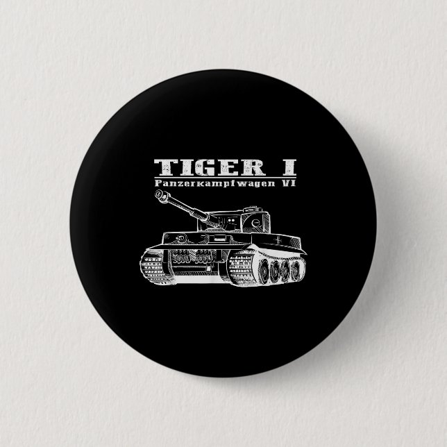 Världskrig 2 En tysk Tank Tiger I A Panzerkampfwag Knapp (Framsida)