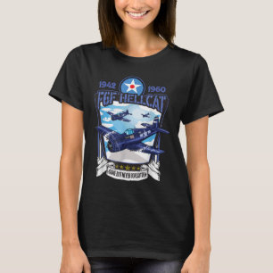 Världskrig 2 F6f Hellcat Fighter-flygplan T Shirt