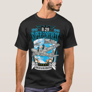 Världskrig 2 Flygplan WWII B29 Superfort Bomber T Shirt