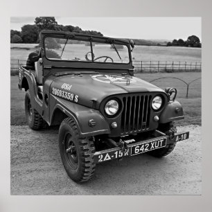 VÄRLDSKRIG 2 JEEP POSTER