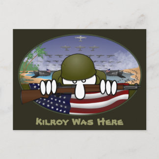 Världskrig 2 kilroy vykort 2