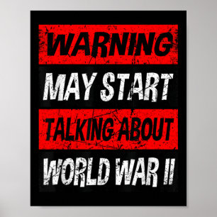 Världskrig 2 Memorabilia Shirt Världskrig II WW2 G Poster
