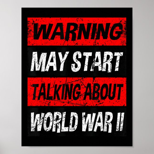 Världskrig 2 Memorabilia Shirt Världskrig II WW2 G Poster (Framsidan)