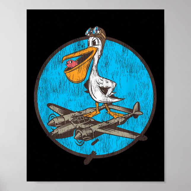 Världskrig 2 Pilotkorrigering för Wwii P-38 Vete Poster (Framsidan)