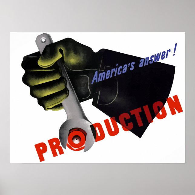 Världskrig 2-produktion poster (Framsidan)