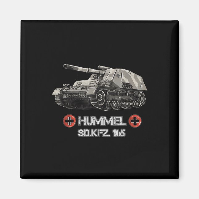 Världskrig 2 Självförskjuten Artillery Hummel Magnet (Framsidan)