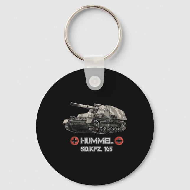 Världskrig 2 Självförskjuten Artillery Hummel Nyckelring (Framsida)