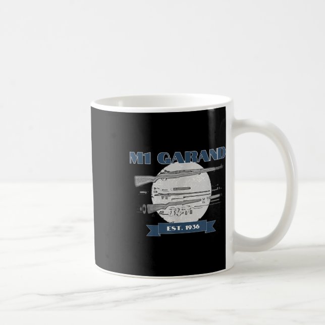 Världskrig 2-vuxna M1-Garand - Uni-, svart, Kaffemugg (Höger)