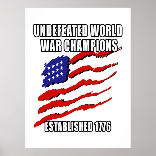 Världskrig Champions Poster (Framsidan)