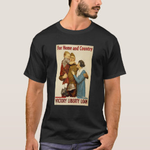 Världskrig Era Classic Patriotic Soldier Hugger Hi T Shirt