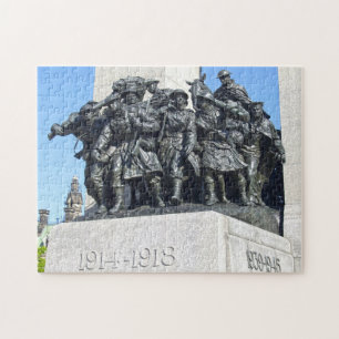 Världskrig ett och två monument Ottawa Kanada. Pussel
