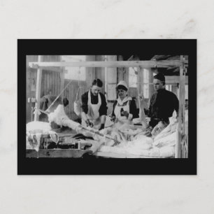 Världskrig ett sjukhus i Nurse Fält Vykort