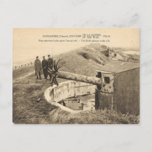 världskrig I, Belgien, Mariakerke, Guns Vykort