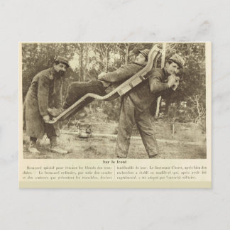 Världskrig I, Frankrike, transport av sårade Vykort